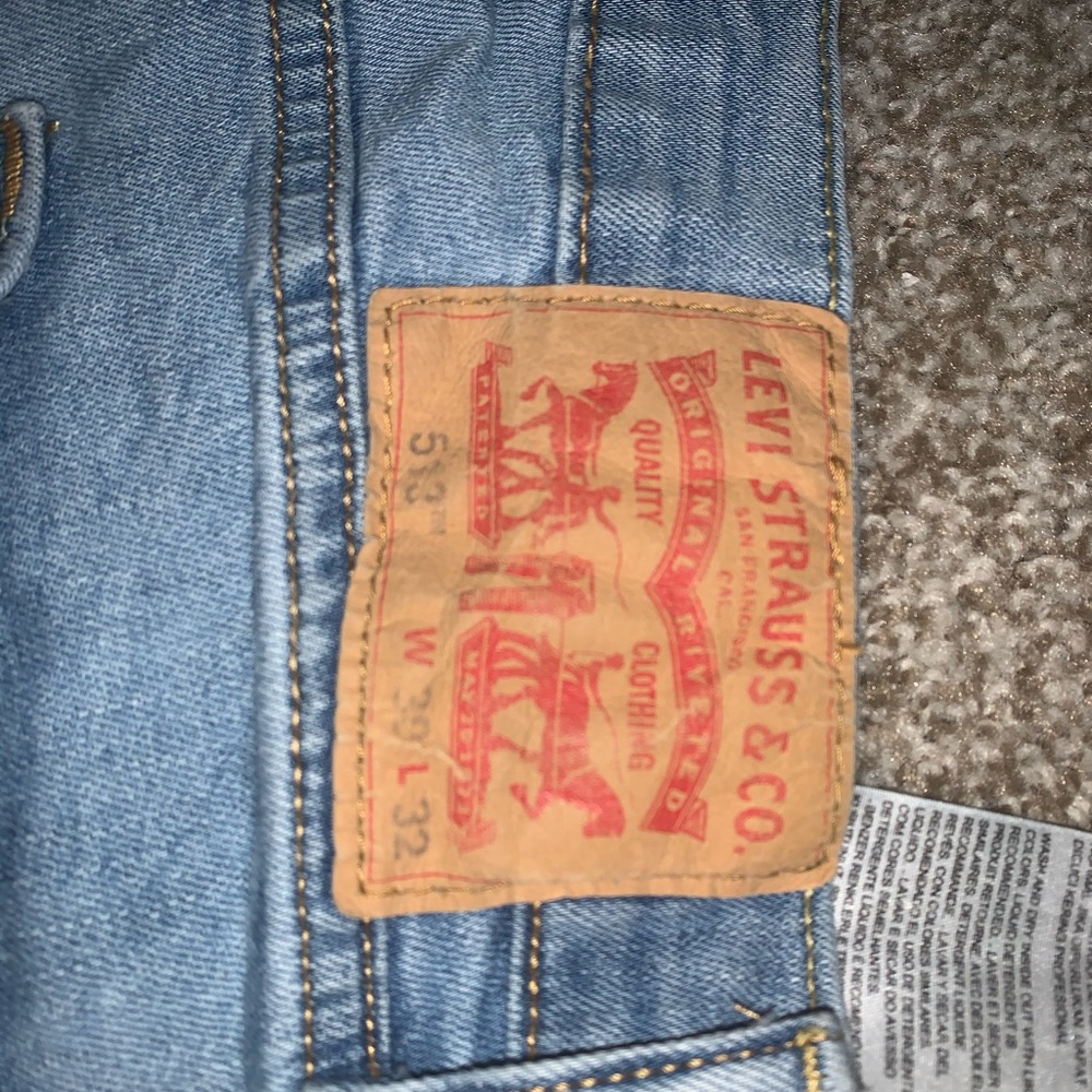 Levi, light blue 512 jeans. size 30 x 32